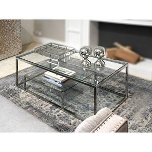 Table basse Pignan Verre / Acier inoxydable chromé