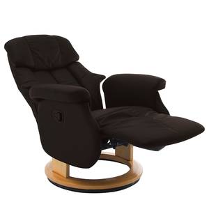 Relaxfauteuil Grunewald II echt leer/kunstleer - Leer Libi: Bruin