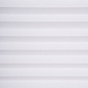 Store plissé sans perçage free Polyester / Aluminium - Blanc - 85 x 130 cm