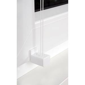 Store plissé sans perçage free Polyester / Aluminium - Blanc - 65 x 130 cm