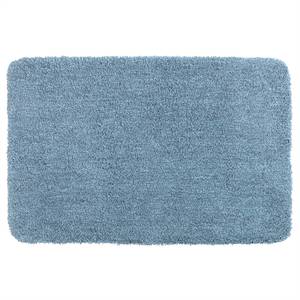 Badteppich Melange Polyester - Blau - 60 x 90 cm
