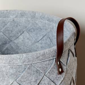 Panier à linge Trovo Polyester - Gris clair