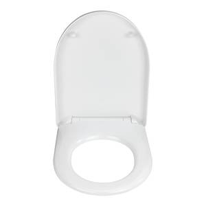 Siège de WC Exclusive Nr. 9 Duroplast / Acier inoxydable - Blanc / Argent