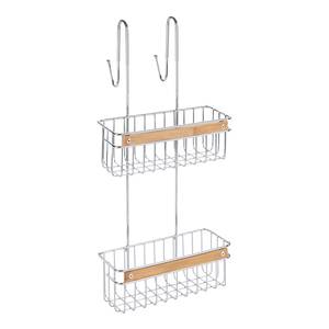 Étagère de salle de bains Zerbo Acier inoxydable - Argenté