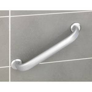 Wandbeugels Secura Premium (set van 2) aluminium - zilverkleurig - Breedte: 48 cm