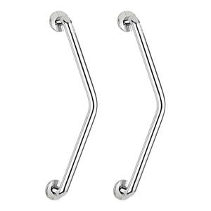 Barres d’appui Secura III (lot de 2) Aluminium / Matière plastique - Chrome