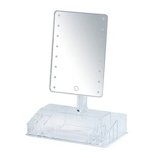 Miroir LED de table Farnese Matière plastique / Verre - Blanc