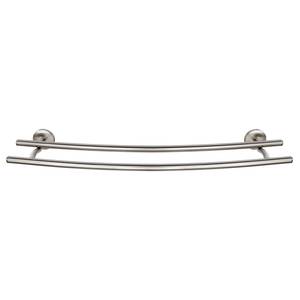 Porte-serviettes Duo Cuba Zinc moulé sous pression - Argenté