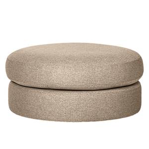 Gestoffeerde hocker Gurat geweven stof - Geweven stof Sada: Beige - Breedte: 90 cm