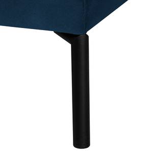 XXL-fauteuil Grossa fluweel - Velours Vaia: Donkerblauw