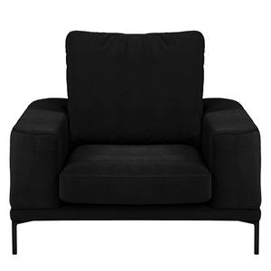 Fauteuil XXL Grossa Velours - Velours Vaia: Noir