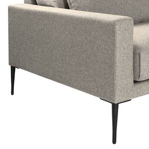 Sofa Garlin (3-Sitzer) Webstoff - Webstoff Sogol: Grau