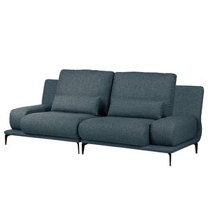 Sofa Lirac (3 Sitzer) Webstoff - Webstoff Sogol: Dunkelblau