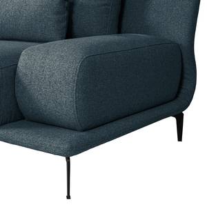 Sofa Lirac (3 Sitzer) Webstoff - Webstoff Sogol: Dunkelblau