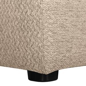 Ecksofa Gurat Webstoff - Webstoff Sada: Beige - Ottomane davorstehend links