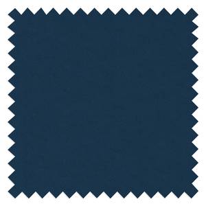 Canapé panoramique Grossa Velours - Velours Vaia: Bleu foncé - Méridienne courte à gauche / longue à droite (vue de face)