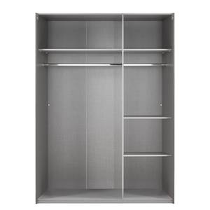 Schwebetürenschrank Altona I Graphit / Glas Schwarz - Breite: 135 cm