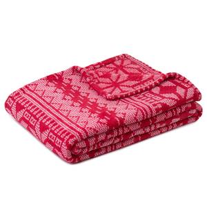 Couverture Rêve d’hiver Polyester - Rouge