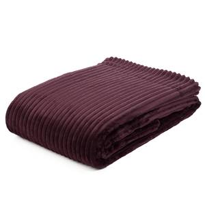 Wohndecke Cord Polyester - Brombeere