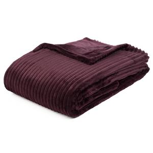 Wohndecke Cord Polyester - Brombeere