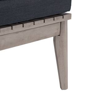 Ensemble lounge FIFO A - 4 éléments Tissu / Acacia massif - Anthracite / Gris