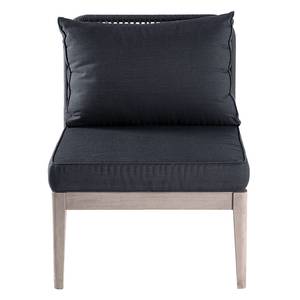 Ensemble lounge FIFO A - 3 éléments Tissu / Acacia massif - Anthracite / Gris