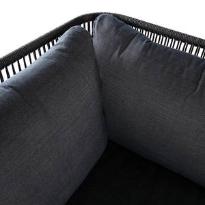 Ensemble lounge FIFO A - 3 éléments Tissu / Acacia massif - Anthracite / Gris