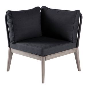 Ensemble lounge FIFO - 2 éléments Tissu / Acacia massif - Anthracite / Gris