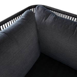 Loungegroep FIFO 2-delig geweven stof/massief acaciahout - antracietkleurig/grijs