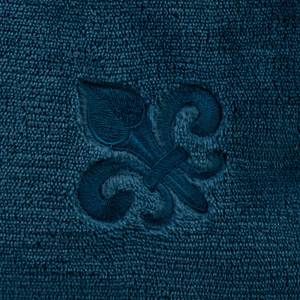 Coussin Fleur-de-Lys Polyester - Bleu pétrole