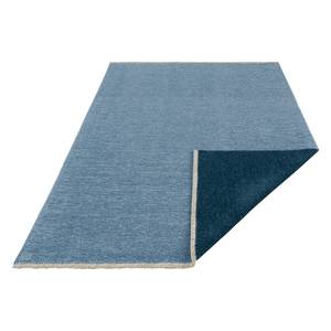 Tapis Duo Coton / Chenille de polyester - Bleu clair / Bleu foncé - 200 x 290 cm