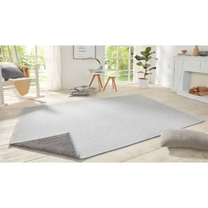 Vloerkleed Duo katoen/polyester-chenille - Lichtgrijs/antracietkleurig - 80 x 150 cm