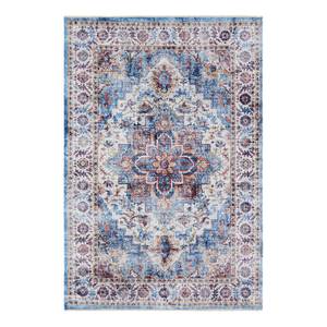 Vloerkleed Tabriz Dewana katoen/polyester-chenille - briljantblauw - 120 x 170 cm