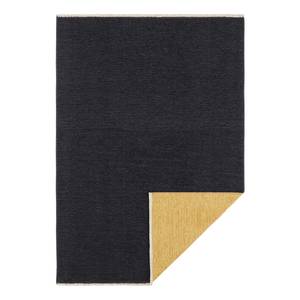 Teppich Duo Baumwolle / Polyester Chenille - Schwarz / Gold - 160 x 230 cm