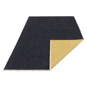 Teppich Duo Baumwolle / Polyester Chenille - Schwarz / Gold - 160 x 230 cm