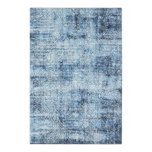 Vloerkleed Tabriz Bela katoen/polyester-chenille - jeansblauw - 200 x 290 cm