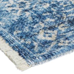 Vloerkleed Tabriz Bela katoen/polyester-chenille - jeansblauw - 120 x 170 cm