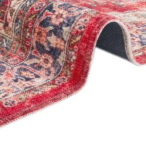 Teppich Tabriz Mahan Baumwolle / Polyester Chenille - Rot / Creme - 120 x 170 cm