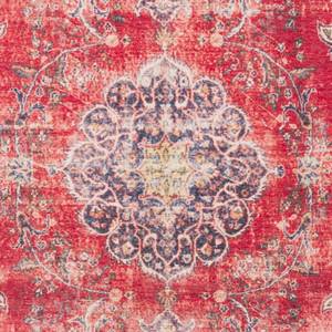 Teppich Tabriz Mahan Baumwolle / Polyester Chenille - Rot / Creme - 200 x 290 cm