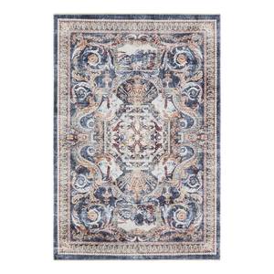 Teppich Baroque Imperior Baumwolle / Polyester Chenille - Blau / Beige - 120 x 170 cm