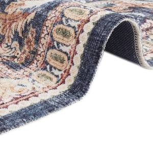 Vloerkleed Baroque Imperior katoen/polyester-chenille - blauw/beige - 200 x 290 cm