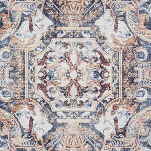 Vloerkleed Baroque Imperior katoen/polyester-chenille - blauw/beige - 200 x 290 cm