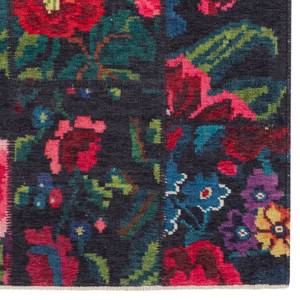 Vloerkleed Rose Kelim Patchwork Dolnar katoen/polyester-chenille - rood/meerdere kleuren - 160 x 230 cm