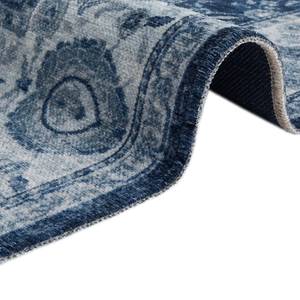 Teppich Maschad Chora Baumwolle / Polyester Chenille - Blau - 160 x 230 cm