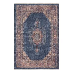 Tapis Hamadan Shavari Coton / Chenille de polyester - Bleu jean - 120 x 170 cm