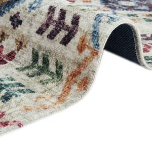 Vloerkleed Kilim Sarobi katoen/polyester-chenille - crèmekleurig/meerdere kleuren - 120 x 170 cm