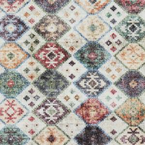 Teppich Kilim Sarobi Baumwolle / Polyester Chenille - Creme / Mehrfarbig - 200 x 290 cm