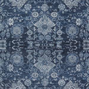 Vloerkleed Maschad Chora katoen/polyester-chenille - Blauw - 200 x 290 cm