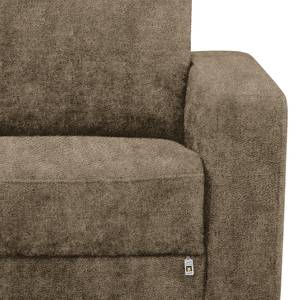 Ecksofa City Microfaser - Microfaser Pola: Antikbraun - Longchair davorstehend links