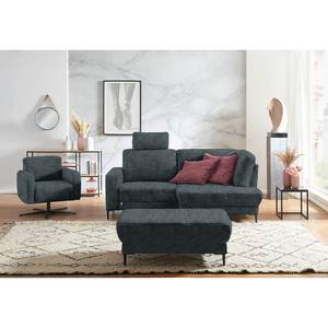 Repose-pieds City Microfibre - Microfibre Pola: Bleu gris